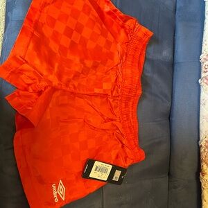 Umbro Checkered Shorts new with tags size